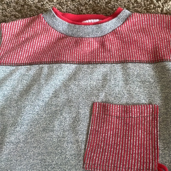 Unique Vintage girls 2piece “Our Girl” Red & Green striped skirt & top set Sz 12 - Picture 7 of 9